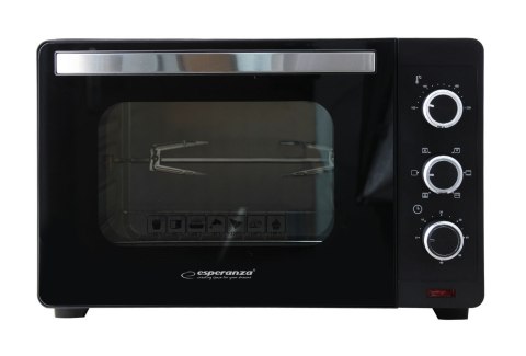 ESPERANZA MINI PIEKARNIK Z KONWEKCJĄ I ROŻNEM NAPOLI 1600W 25L EKO006N