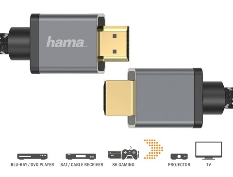 Kabel premium HDMI 2.1 ultra high speed 3m Hama