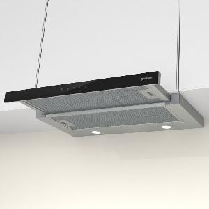 Okap teleskopowy GORENJE TH64E3SGB 60 cm | sterowanie dotykowe | LED | czarne szkło