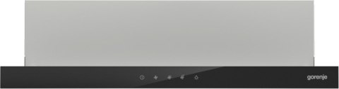 Okap teleskopowy GORENJE TH64E3SGB 60 cm | sterowanie dotykowe | LED | czarne szkło