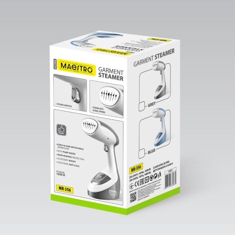 Parownica do ubrań 1600W Maestro MR-356-GREY