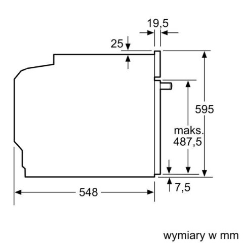 Piekarnik elektryczny Bosch HBA514BS3 Serie 4 71 l | termoobieg 3D | szybkie nagrzewanie | Hydroliza | inox