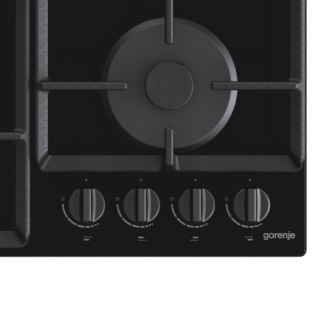 Płyta gazowa Gorenje GTW641EB 60 cm | 4 palniki | ruszty żeliwne | zapłon elektryczny | czarny