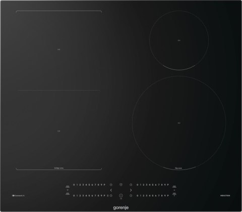 Płyta indukcyjna Gorenje GI6432BCWF 60 cm | BridgeArea | ZoneSlide | programy automatyczne | WiFi ConnectLife | czarny