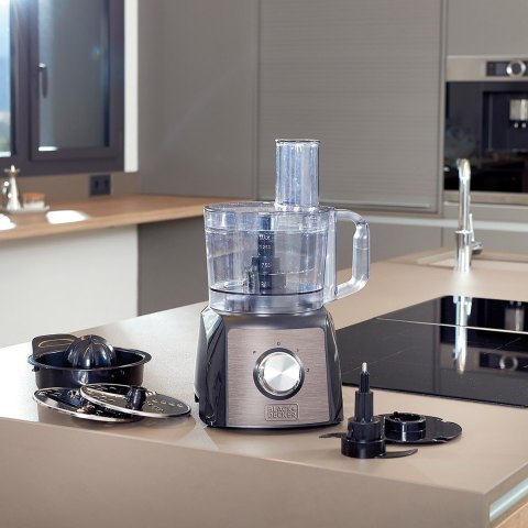 Robot kuchenny Black+Decker BXFPA1200E 1200W | 1,5l | 3 tarcze | 2 poziomy prędkości | 300 x 200 x 400 mm