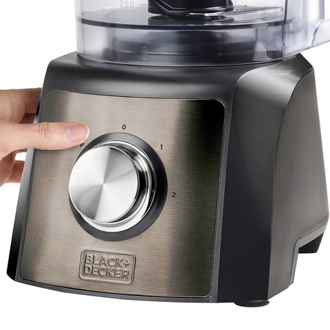 Robot kuchenny Black+Decker BXFPA1200E 1200W | 1,5l | 3 tarcze | 2 poziomy prędkości | 300 x 200 x 400 mm