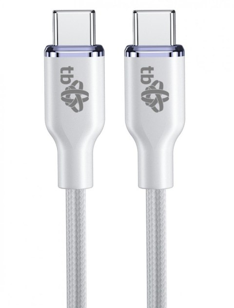 Kabel USB C - USB C 60W Glamour 1.5m biały TB