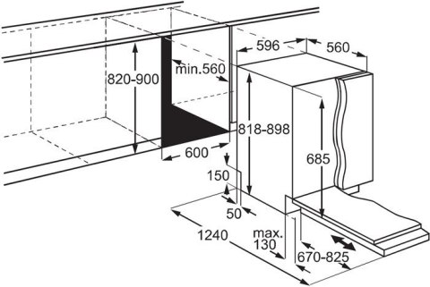 Zmywarka do zabudowy 60 cm ELECTROLUX EEG88700W | klasa A | 15 kpl | TimeBeam | AirDry | szuflada na sztućce