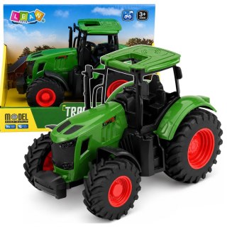 Traktor Rolniczy Farmerski Gospodarski Gumowe Koła Zielony 1:24 LEAN Toys