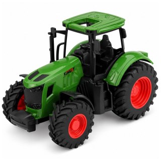 Traktor Rolniczy Farmerski Gospodarski Gumowe Koła Zielony 1:24 LEAN Toys