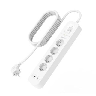 Listwa zasilająca SurgePlus 4x schuko 1xUSB-A 1xUSB-C 525J 2m Belkin