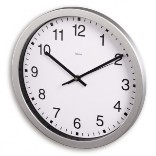 Zegar ścienny 30cm Mallorca Srebrny Hama