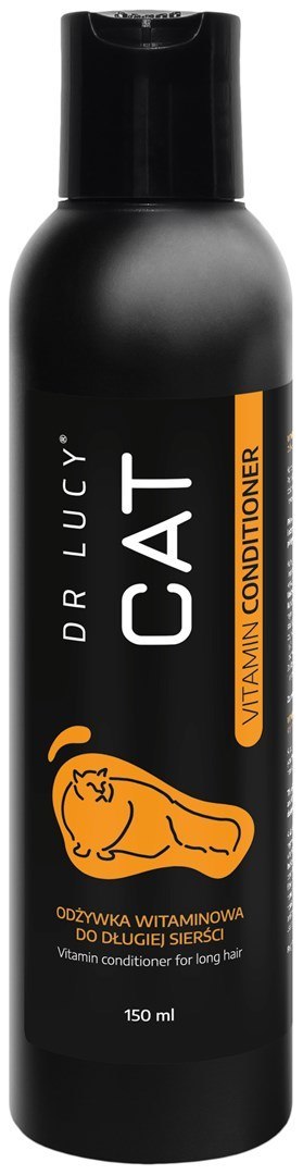 DR LUCY - CAT VITAMIN CONDITIONER 150 ML SKONCENTROWANA ODŻYWKA WITAMINOWA DO KOTÓW O DŁUGIEJ SIERŚCI, ODŻYWIA, REGENERUJE, PRZY
