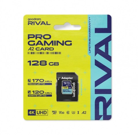 Karta pamięci microSD 128GB Rival UHS-I V30 U3 C10 A2 170/120MBs