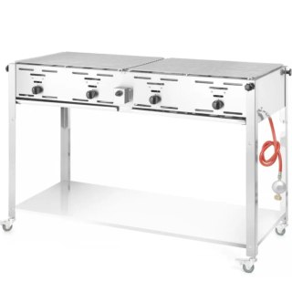 Grill gazowy "Master Quattro" 4 palniki 22kW mobilny - Hendi 154908 Hendi