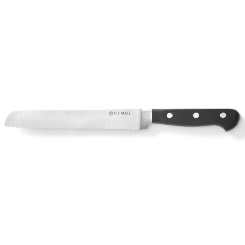 Profesjonalny nóż do chleba kuty ze stali Kitchen Line 230 mm - Hendi 781333 Hendi