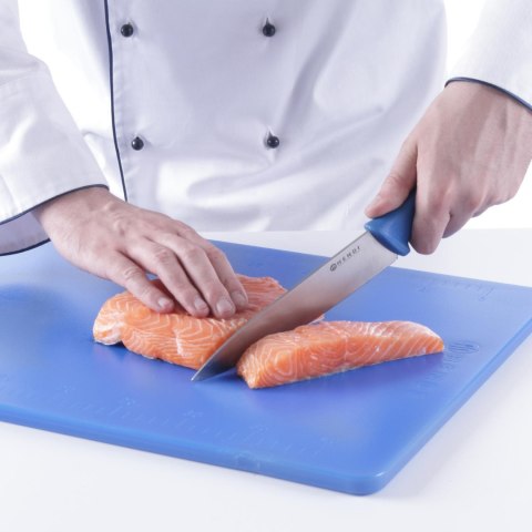 Nóż kuchenny do ryb HACCP 320mm - niebieski - HENDI 842645 Hendi