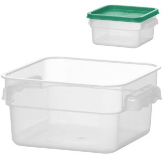 Pojemnik spożywczy do przechowywania żywności z podziałką 1.9 l 190 x 190 x 95 mm - Hendi 870907 Hendi