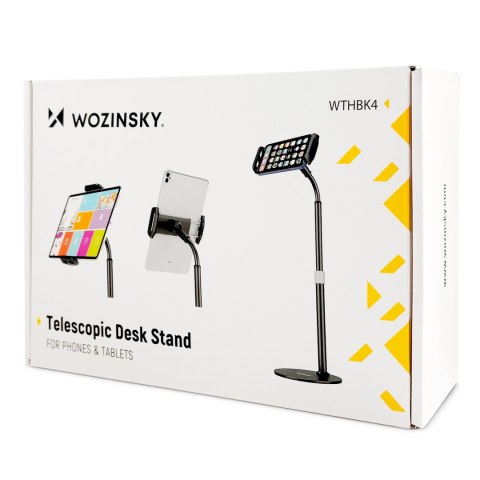 Stojak na tablet i telefon na biurko czarny WOZINSKY