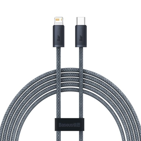 Kabel przewód do iPhone USB-C - Lightning Power Delivery 20W 2m - szary BASEUS