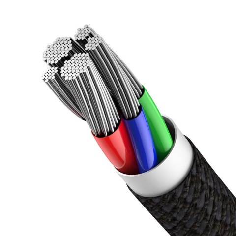 Kabel przewód do iPhone USB-C - Lightning szybkie ładowanie 20W 2m - czarny BASEUS
