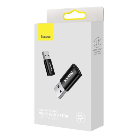 Przejściówka adapter Ingenuity Series z USB 3.1 OTG do USB-C - czarny BASEUS