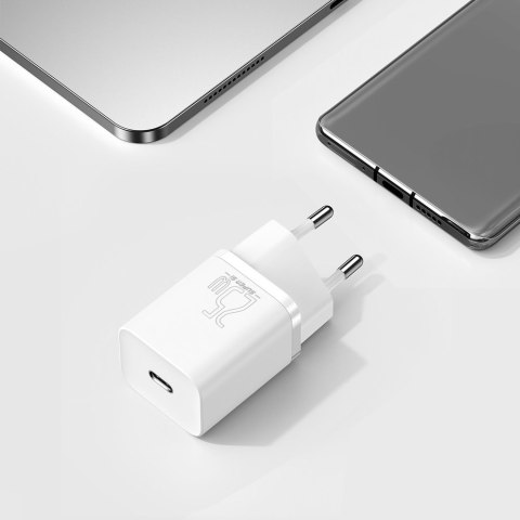 Super szybka ładowarka USB-C 25W Power Delivery Quick Charge - biały BASEUS