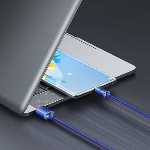 Kabel przewód USB - USB-C do szybkiego ładowania i transferu danych 2m niebieski BASEUS