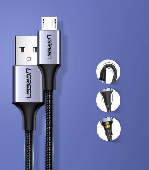 Kabel przewód USB - micro USB 1m szary UGREEN