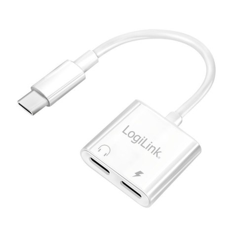 Adapter USB-C do 2x USB -C, PD 60W / audio LogiLink