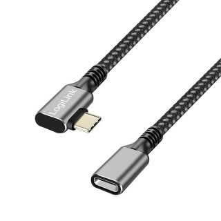 Kabel USB3.2 gen2 TypeC do USB-C/F, PD, 1m LogiLink