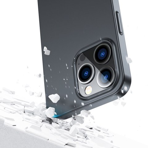 Etui pokrowiec do iPhone 13 Pro obudowa na tył i przód + szkło hartowane czarny