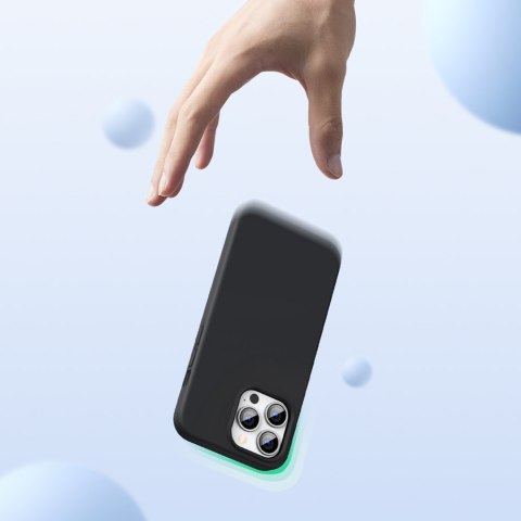 Gumowe elastyczne silikonowe etui pokrowiec iPhone 13 Pro Max czarny UGREEN