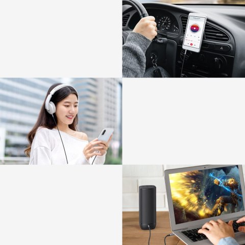 Kabel przewód audio AUX mini jack 3.5mm męski 3m czarny UGREEN