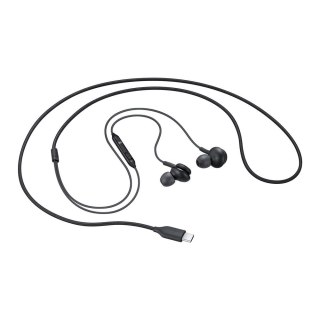 Przewodowe słuchawki dokanałowe AKG złącze USB-C czarny SAMSUNG