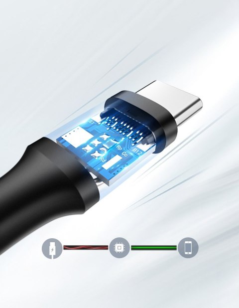 Kabel przewód USB - USB-C 2A 2m czarny UGREEN
