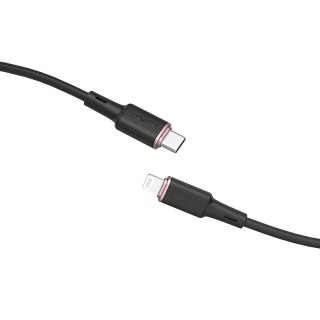 Kabel przewód do iPhone MFI USB-C - Lightning 30W 3A 1.2m czarny ACEFAST