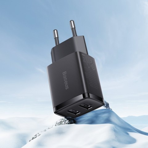 Ładowarka sieciowa Compact 2x USB 10.5W czarny BASEUS