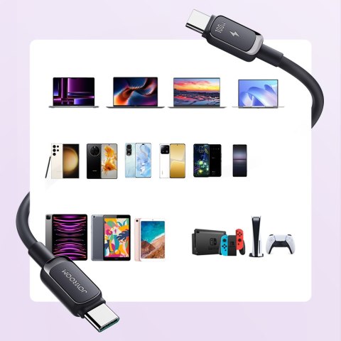 Kabel przewód USB-C - USB-C 100W 1.2m czarny JOYROOM
