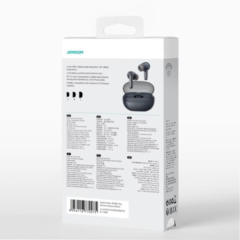 Douszne słuchawki bezprzewodowe ENC Jbuds Series USB-C czarne JOYROOM