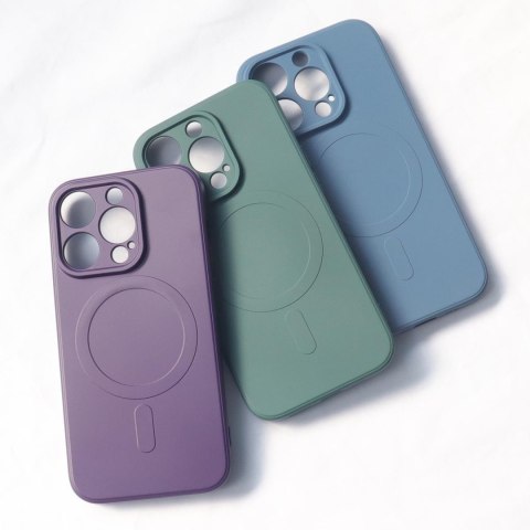 Silikonowe etui z MagSafe do iPhone 15 Plus Silicone Case granatowe HURTEL