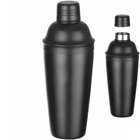 Shaker barmański 3 częściowy do drinków i koktajli Cobbler 0.8 l - czarny Bar Up