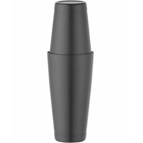 Shaker bostoński 2 częściowy do drinków koktajli Tin on Tin 0.8 l - czarny Bar Up