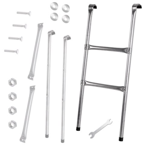 Drabinka do trampoliny ogrodowej schodki uniwersalna metalowa 86,5 x 37 cm Kik Sp. z o. o. Sp. k.