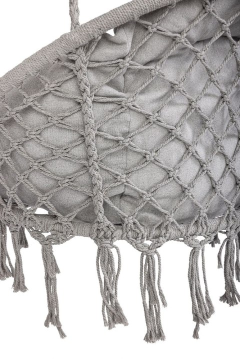 Huśtawka ogrodowa LUARO bocianie gniazdo z poduszką XXL szare 80cm 150kg Kik Sp. z o. o. Sp. k.