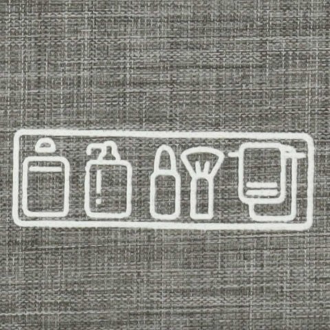 Kosmetyczka podróżna torba wisząca składana organizer na kosmetyki szara Kik Sp. z o. o. Sp. k.