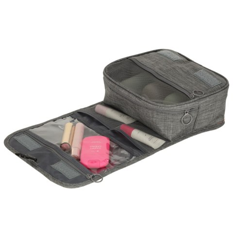 Kosmetyczka podróżna torba wisząca składana organizer na kosmetyki szara Kik Sp. z o. o. Sp. k.