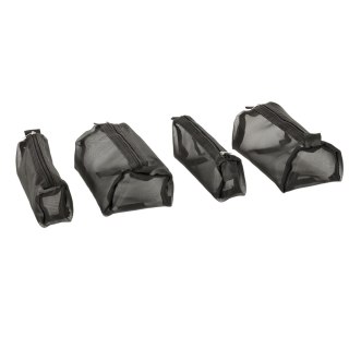 Kosmetyczka składana podróżna wypinana zwijana 4w1 duża pojemność przenośna czarna Kik Sp. z o. o. Sp. k.