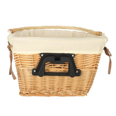 Koszyk rowerowy wiklinowy na rower RALLEX przedni pleciony click biały Kik Sp. z o. o. Sp. k.