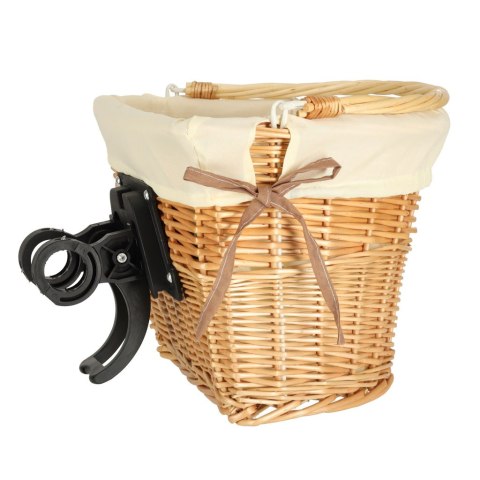 Koszyk rowerowy wiklinowy na rower RALLEX przedni pleciony click biały Kik Sp. z o. o. Sp. k.